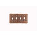 Premier Copper Products Premier Copper Products ST4 Switchplate - Quadruple Double Toggle Switch Cover ST4